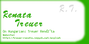 renata treuer business card